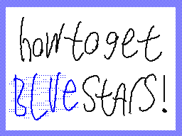 A guide to get blue stars!