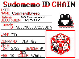 Sudomemo ID Chain Entry: CommandCreep