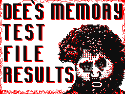 Memory test file results