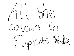 Every colour in Flipnote Studio!